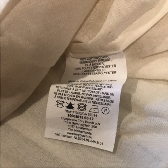 Tory Burch Carlotta Lace Trimmed Embroidered
Cotton Voile Mini Dress Prairie 8 - Picture 15 of 16